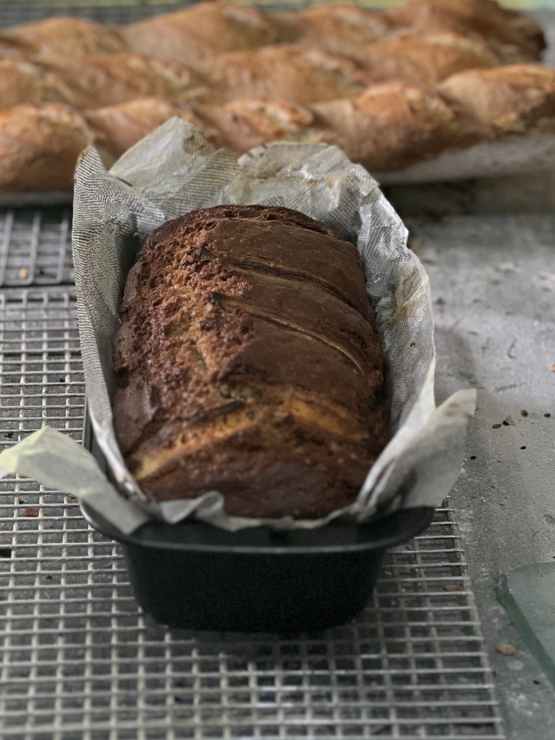 Whole wheat banana bread