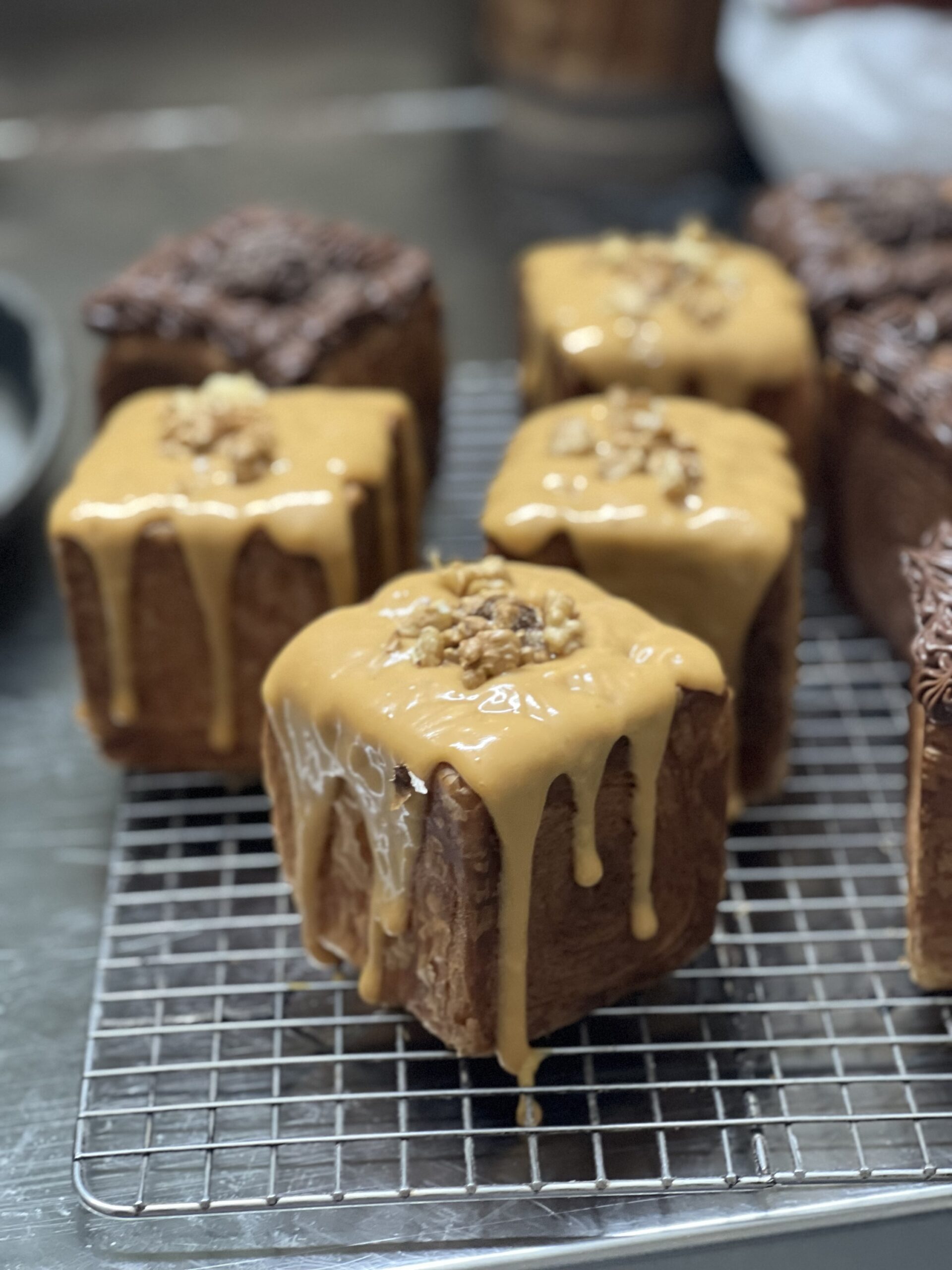 Sourdough cube croissant