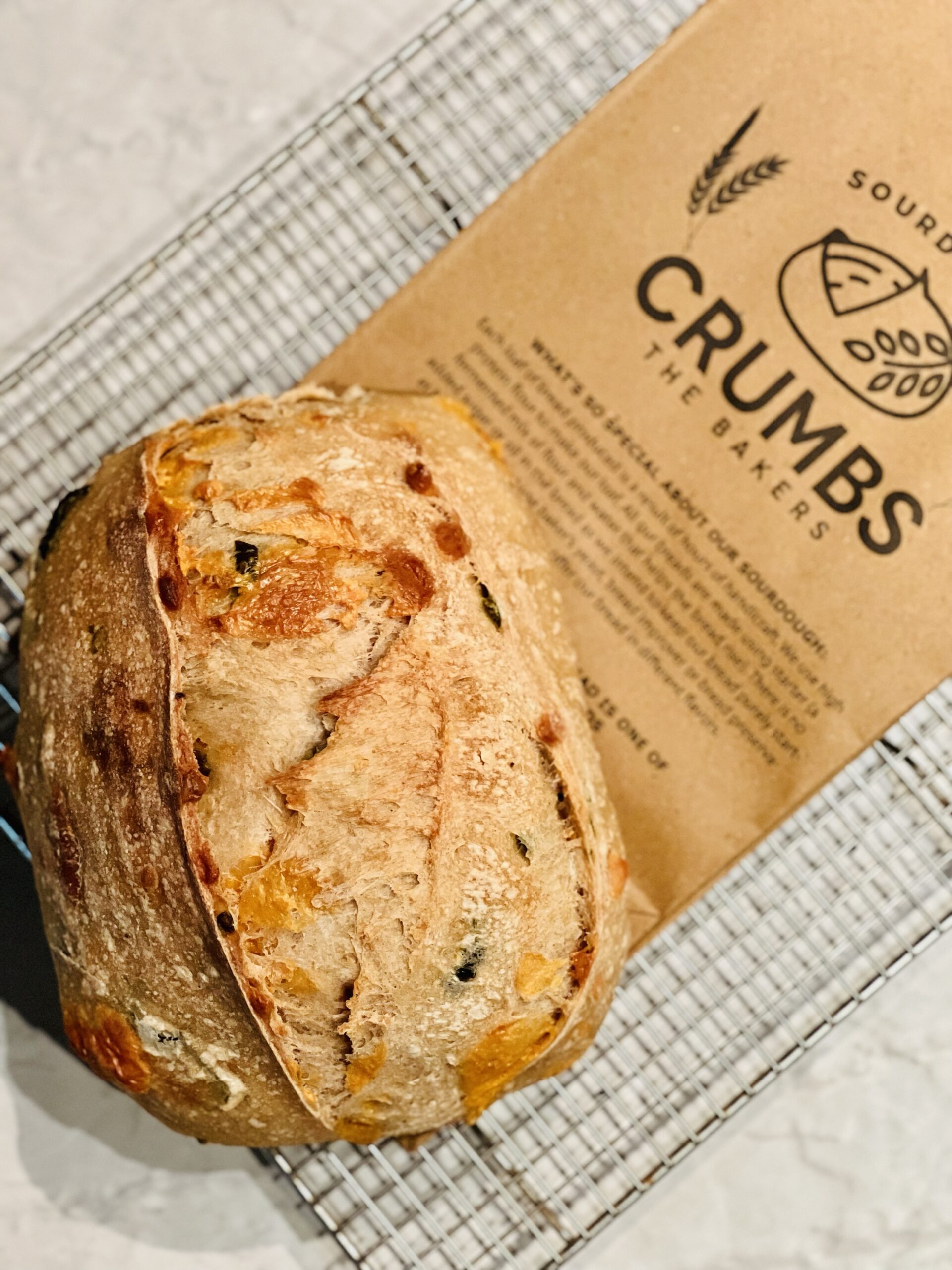 Cheese & jalapeno Sourdough Bread