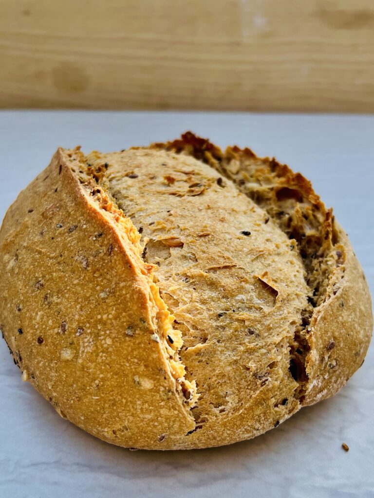 Whole Wheat Seeded Sourdough Bread