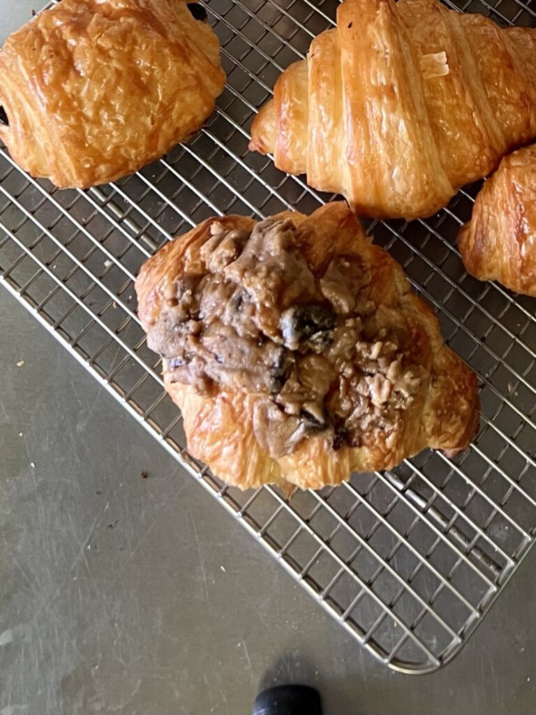 Sourdough Almond croissants