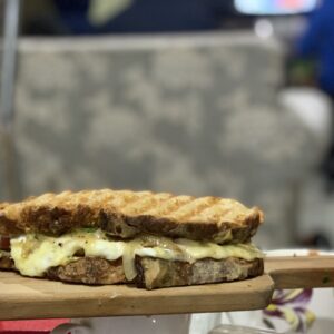 Sourdough pulled beef sandwich