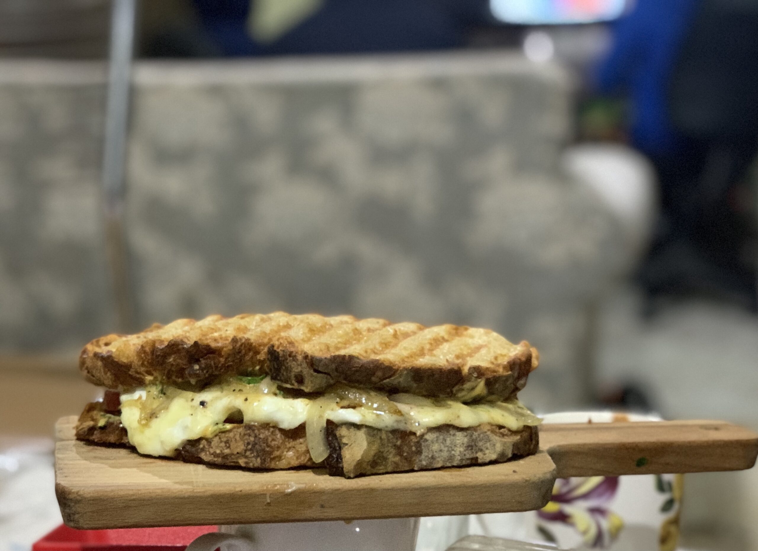 Sourdough pulled beef sandwich